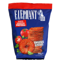 Traškūs krekeriai ELEPHANT su pom. žol. 70 g