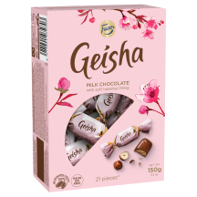 Pien.šok. saldainiai lazd.rieš., GEISHA, 150g