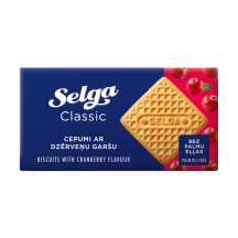 Spanguolių skonio sausainiai SELGA, 180 g