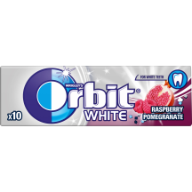 Becukrė avieč.,gr.sk.kr.guma ORBIT WHITE, 14g