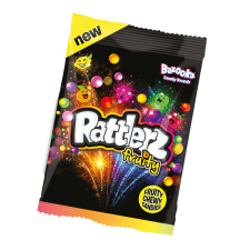 Košļ. konfektes Bazooka Rattlerz Fruity 120g