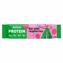 Proteīna batoniņš Activus ar avenēm 40g