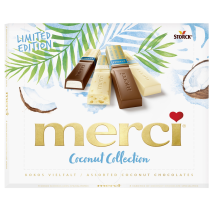 Šokolado rinkinys MERCI COCONUT, 250 g