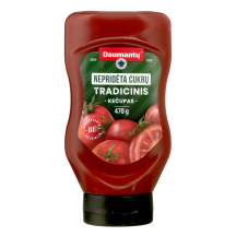 Kečupas DAUMANTŲ NEPRIDĖTA CUKRŲ, 470g