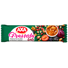 Batonėlis AXA su žem. riešut. slyvomis, 30 g