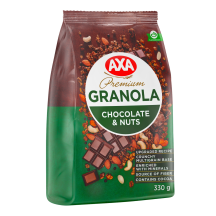 Traški granola su šokol., riešut., AXA, 330 g