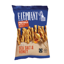 Riestainiai su druska ir med. ELEPHANT, 70 g