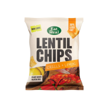Lēcu čipsi Eat Real ar čili un citronu g. 40g