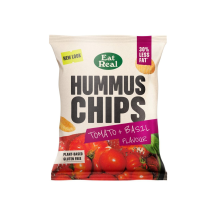 Humusa čipsi Eat Real tomātu, bazilika g. 45g