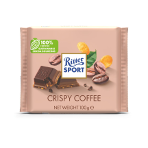 Šokoladas su traškia kava RITTER SPORT, 100 g