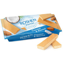 Vafliai su kokos., migdol. įd. ROSHEN, 216 g