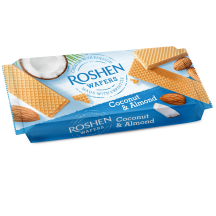 Vafeles Roshen kokosriekstu,mandeļu pild.216g