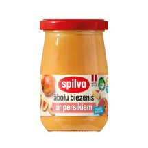 Ābolu biezenis Spilva ar persikiem 300g