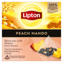 Juod. arbata LIPTON pers., mango, 20 x 1,7 g
