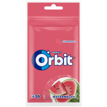 Košļājamā gumija Orbit arbūzu ar saldin. 50g