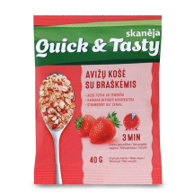 Avižinė košė su braškėmis SKANĖJA, 40 g