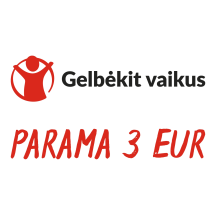 3 Eur parama „Gelbėkit vaikus“