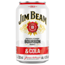 Alk.kokt.JIM BEAM&COLA, 4,5 %, 0,33 l sk.