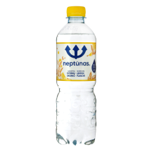 Gazuotas stalo vanduo NEPTŪNAS LEMON, 500 ml