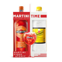 Vermut Martini Fiero 1l & Schweppes 1,35l Duo