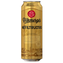 Nefilt. alus VILKMERGĖS PREMIUM, 5 %, 0,568 l