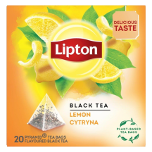 Melnā tēja Lipton ar citronu 34g