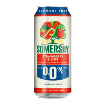 Nealk.sidras SOMERSBY STRAWBERRY & LIME, 0,5l