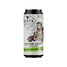 Alus GENYS ORGANIC TATTOO LAGER, 4,0%, 0,44 l