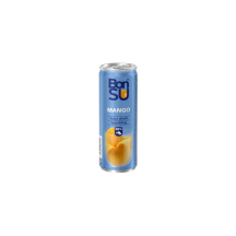 Gazuotas mangų sulčių gėrimas BONSU, 0,33 l