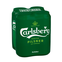 Alus CARLSBERG, 5 %, 4 x 0,568 l