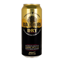 Sidras BLACKTHORN DRY, 5 %, 0,5 l, skardinė