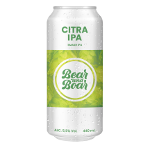 Alus CITRA IPA BEAR & BOAR, 5,5 %, 440 ml