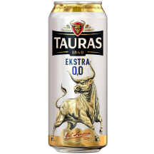 Nealkoholinis alus TAURAS EXTRA, 0,5 l