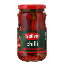 Aitrieji marinuoti pipirai SPILVA, 330g/150g