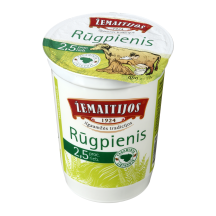 ŽEMAITIJOS rūgpienis, 2,5 %, 0,5 kg