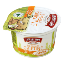 ŽEMAITIJOS grietinė, 30 % rieb., 200 g