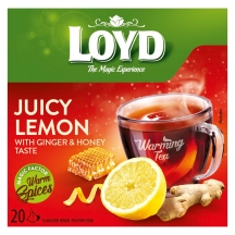 Žolelių arbata LOYD WARMING LEMON, 20 pak.