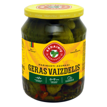 Marinuoti agurkai GERAS VAIZDELIS, 660g/330g