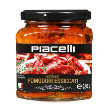 Kaltēti tomāti Piacelli eļļā 280g/148g