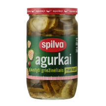 Mar. pjaustyti agurkai SPILVA, 680 g / 350 g