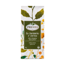 Žalioji arbata su ženšen., citr. PRESTO, 80 g