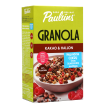 Granola su kakava ir avietėmis, 450 g