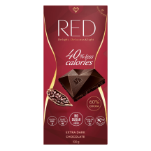 Juodasis šokoladas su sald. RED 60 %, 100 g