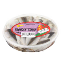 Šprotų filė aliejuje ŽMONOS BUČINYS, 150 g