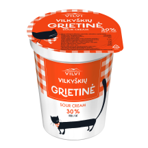 VILKYŠKIŲ grietinė, 30 % rieb., 350 g