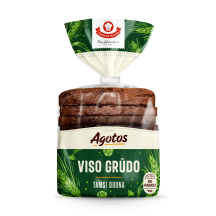 Viso grūdo tamsi AGOTOS duona su raugu, 300 g