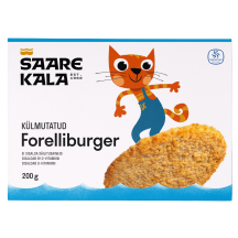Forelliburger, külm. Saare Kala 200g