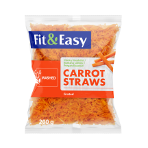 Pjaustyti morkų šiaudeliai FIT & EASY, 200 g