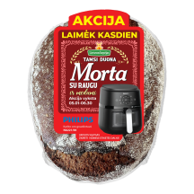 Tamsi raugo duona MORTA su medumi, 500 g