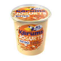 Jogurtas KARUMS su grūdais, be laktozės, 350g